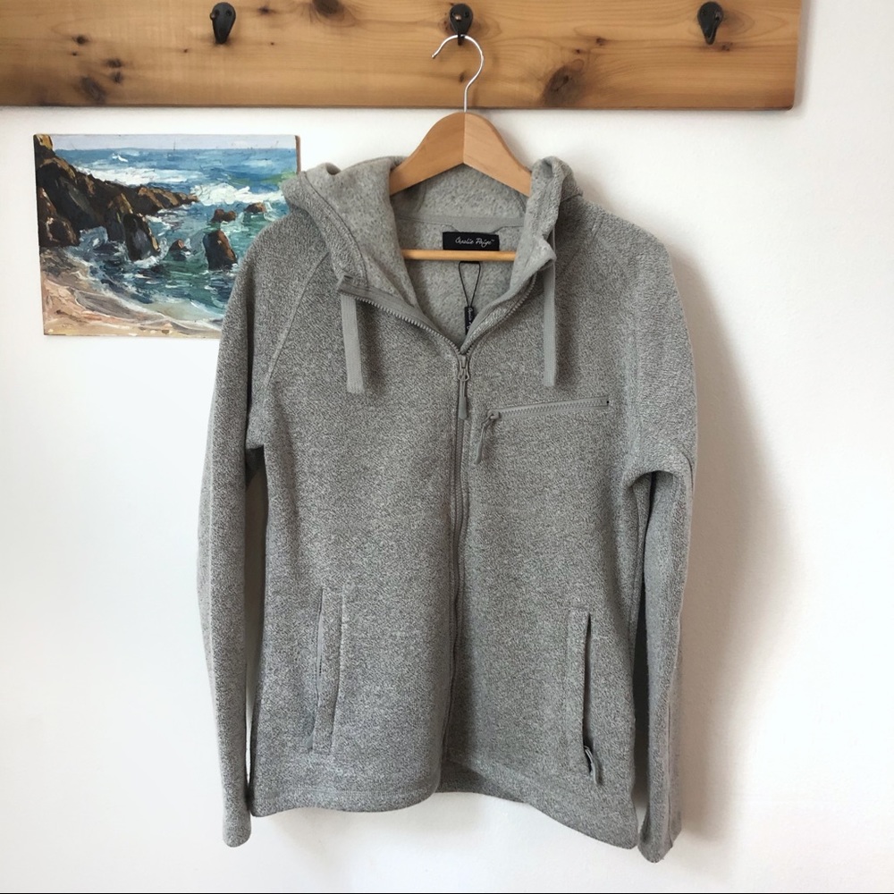 Charlie Paige Gray Zip-Up Hooded Jacket